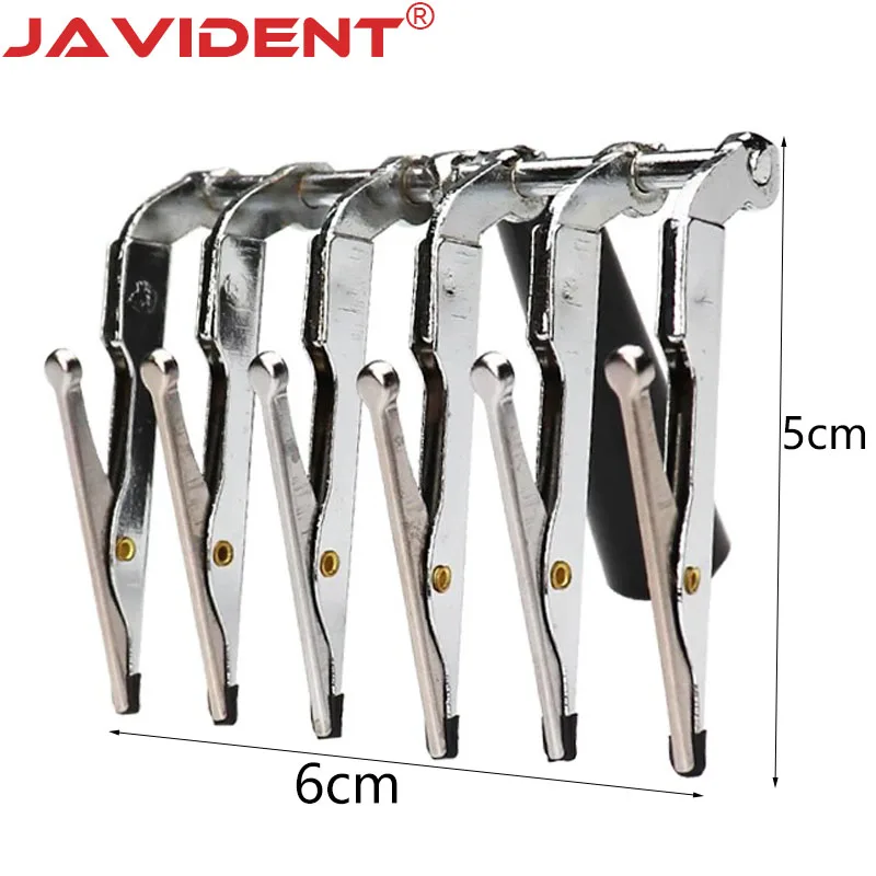 Dental Six-Tooth Glaze Clamp Batch Porcelain Application Clamp Glaze Porcelain Auxiliary Tool Laboratory Technician Accessories