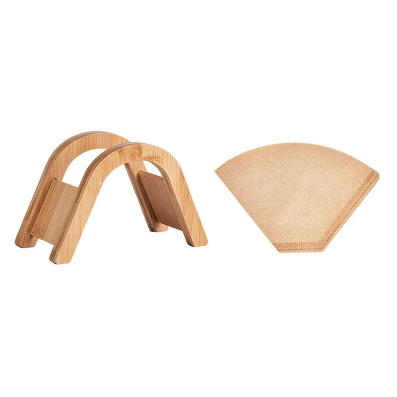 

Hand Brewed Coffee Filter Paper Storage Rack Set Coffee Filter Paper Storage Box Solid Wood Filter Paper Storage Rack