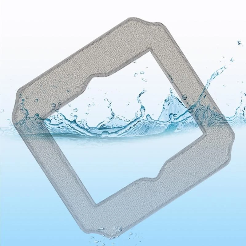 ミニチュアガラスクリーナー用の5つのポリエステル繊維布のパック洗濯可能なワイプ交換用パッドクリーニングロボットアクセサリー