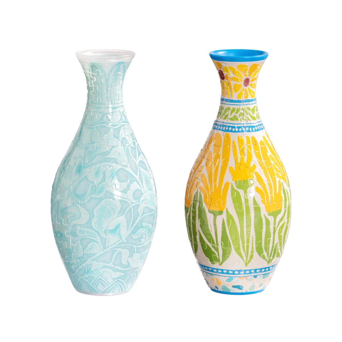 ROBOTIME 3Dパズルフラワーベース 組み立て式 スナップ式 花瓶 接着剤不要 ホームデコレーション ユニークなクリスマスプレゼント クラフトキット ティーンエイジャー 大人向け