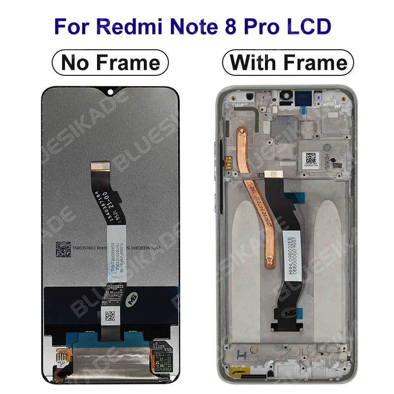 For Xiaomi Redmi Note 8 Pro LCD M1906G7I M1906G7G Display Touch Screen For Redmi Note 8 LCD M1908C3JI Digitizer Replace Parts