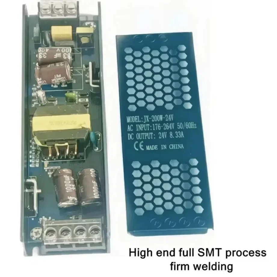 DC 12V/24V Ultra Thin Power Supply Adapter 5A 12A Lighting Transformer For 60W 100W 200W 300W 400W LED Strip Switch Driver Lamp