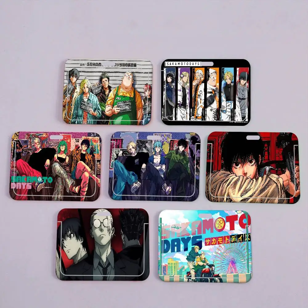 

Популярный чехол для рабочего пропуска/удостоверения личности в стиле аниме S-Sakamoto D-Days, держатель для бейджа с ремешком, набор для пропуска на выставку