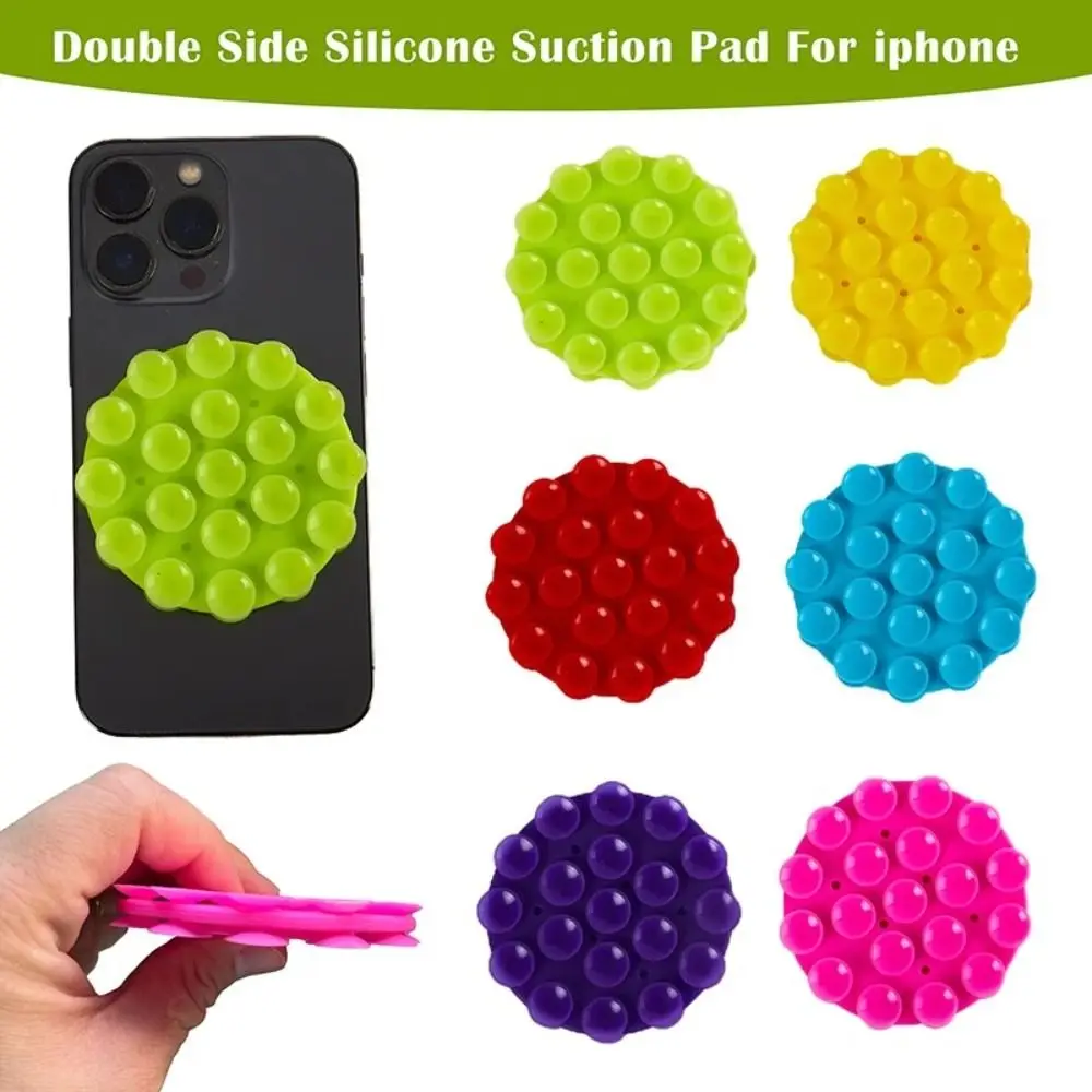 Multifunction Silicone Suction Pad Adhesive Durable Mobile Phone Fixed Pad Suction Cup Bracket Silicone Rubber Sucker Pad