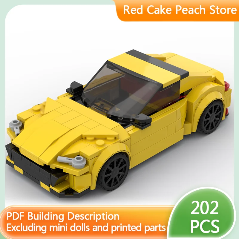 

Модель скоростного гоночного автомобиля MOC, строительные кирпичи MX-5, легкий спортивный автомобиль, модульная технология, детские праздничные подарки, сборка игрушек, костюм