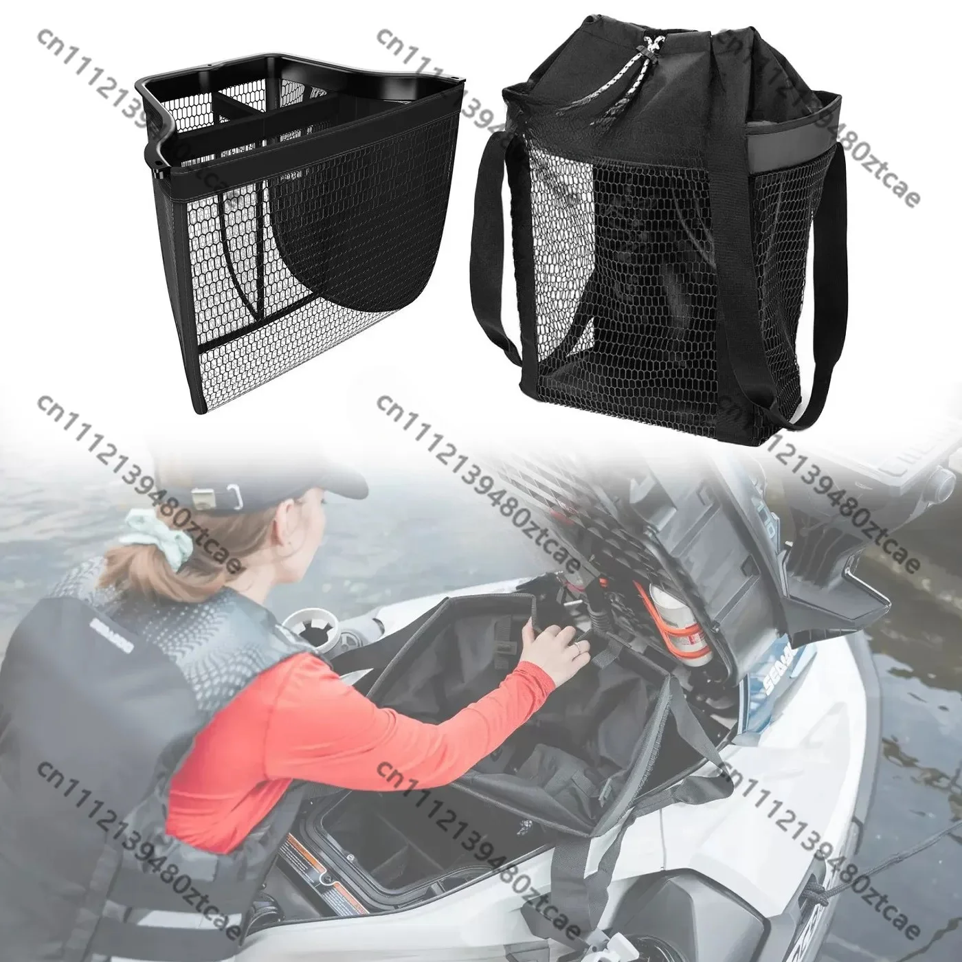 Premium Divided Storage Bag Jet Ski Organizer Fit RXT GTX 295100835 295100732 Waterproof Cargo Pouch