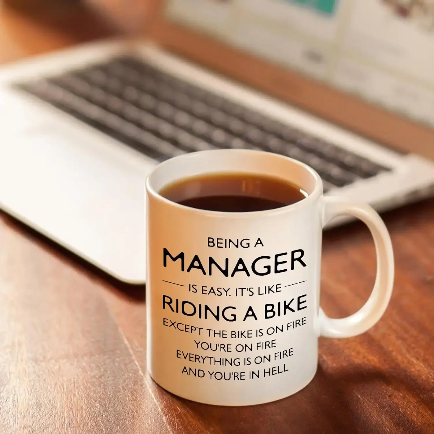 Being A Manager Is Easy Mugs For Manager Gifts for Women Men Gifts Birthday Gifts Novelty Coffee Ceramic Tea Cups White 11 oz