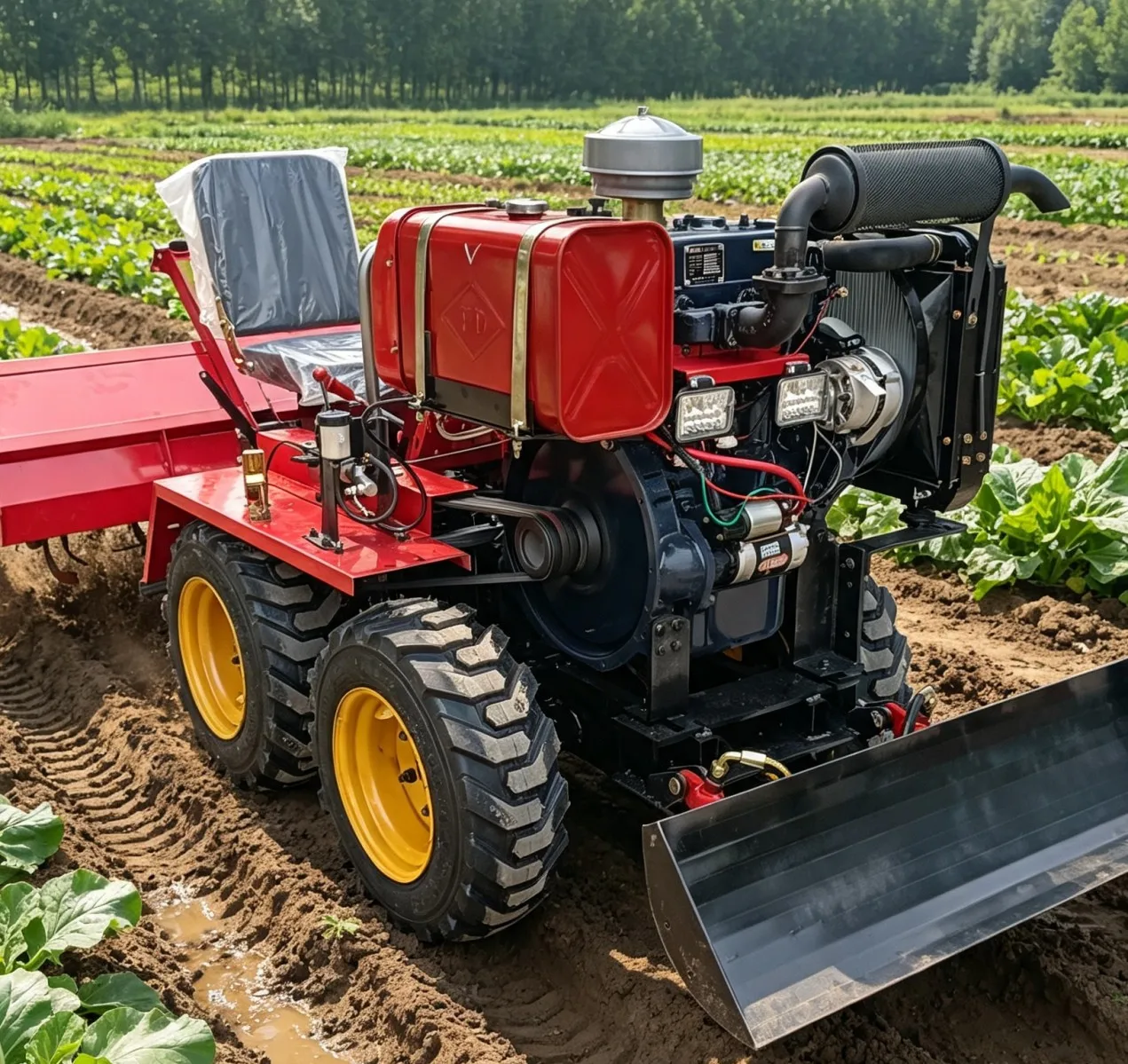 Ride On Farm Rotary Tiller Multi‑Purpose Soil Loosening Cultivation Equipment