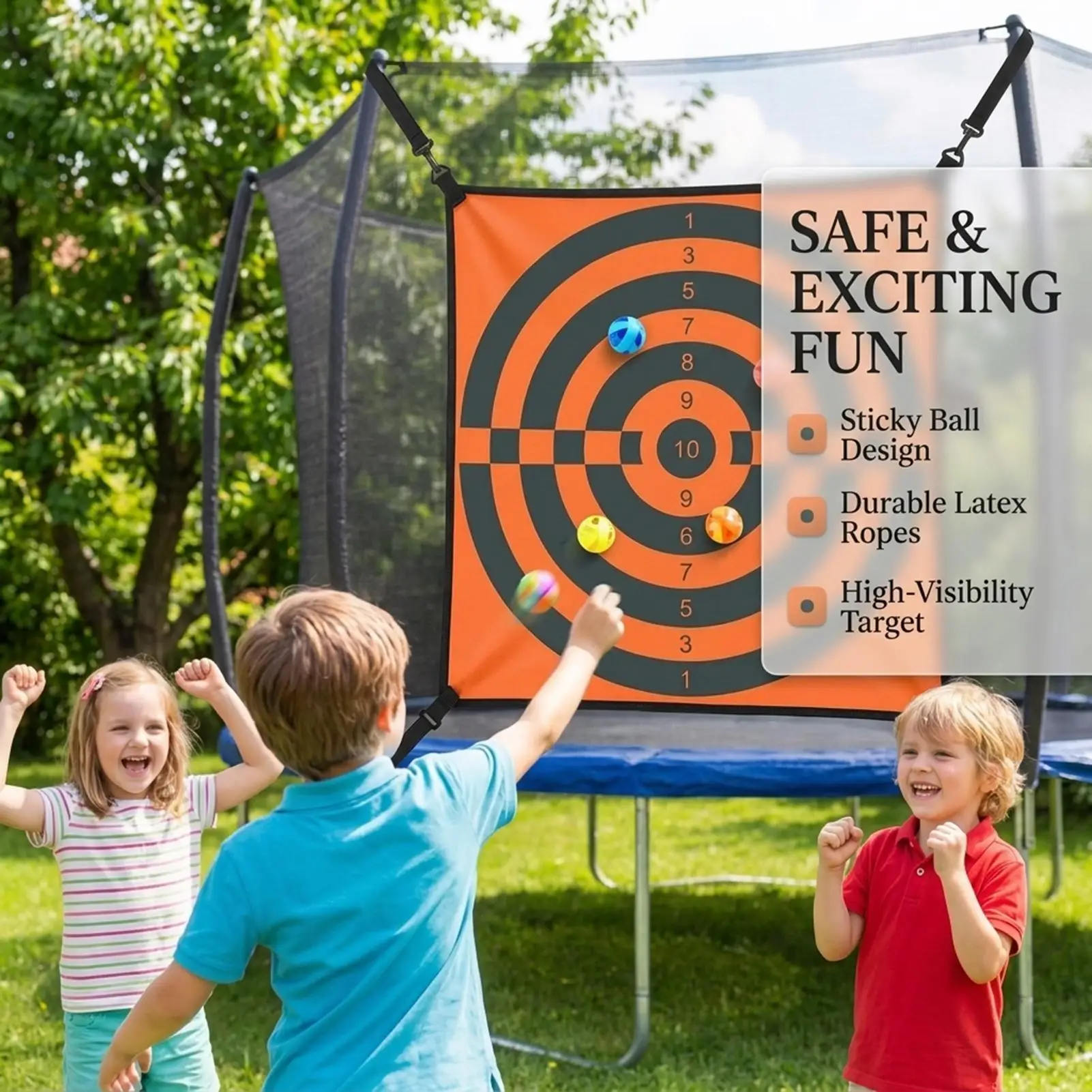 

Kids Dart Board Fun Interactive Universal Toys Kids Trampoline Accessories For Home Indoor Outdoor Garden Park Wall Party