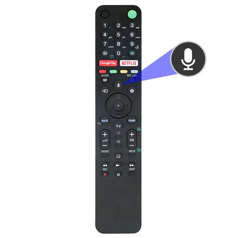 RMF-TX500E Replace Voice Search Remote Control fit for Sony 4Κ HD TV KD-55A8 KD-65A8 KD-55XG8505 -65XG8505 -75XG8505 KD-85XG8596