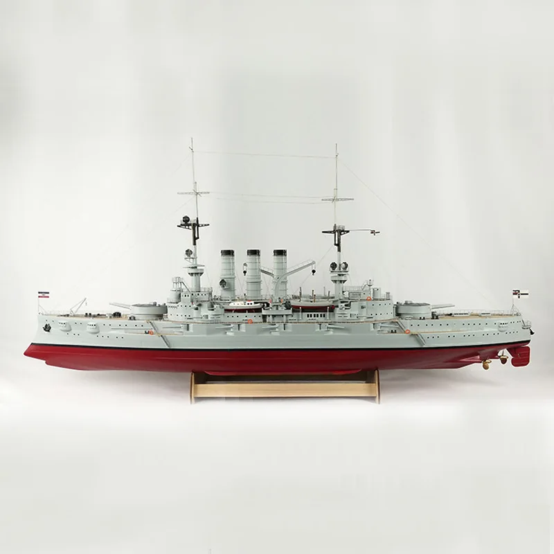 1/100 RC Deutschland Battleship Model Simulation World War I German Dreadnought-class Battleship Remote Control Ship Model