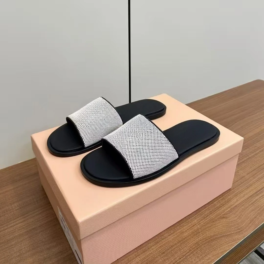 

2026 Summer New Women's Pointed Toe Bowknot Single Strap Sandals Color Block Flat Sandals Sweet Casual Outdoor Shoes