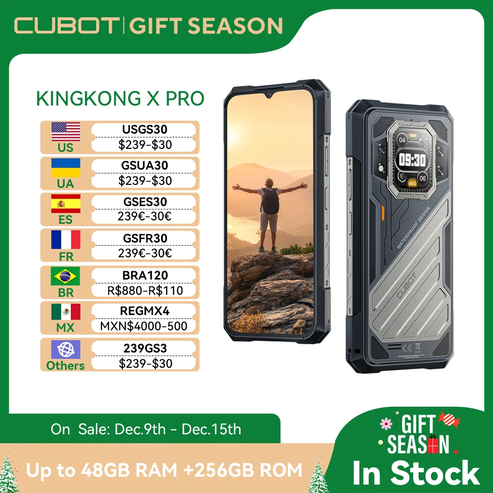 [World Premiere] CUBOT KINGKONG X PRO, Rugged Smartphone 5G, Dimensity 8200, 4nm, 3.1GHz, 144Hz 6.72