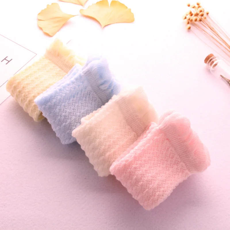 Hot Baby Soft Socks Summer  Baby Mid-Length Anti-Mosquito Socks Cotton Mesh Cute