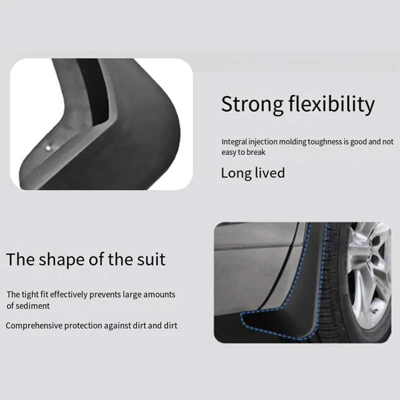 Car Mudguards For Ford Fiesta 2009-2012 Fender Mud Guard Flap Splash Flaps Mud Flaps Replacement Accessories image 2