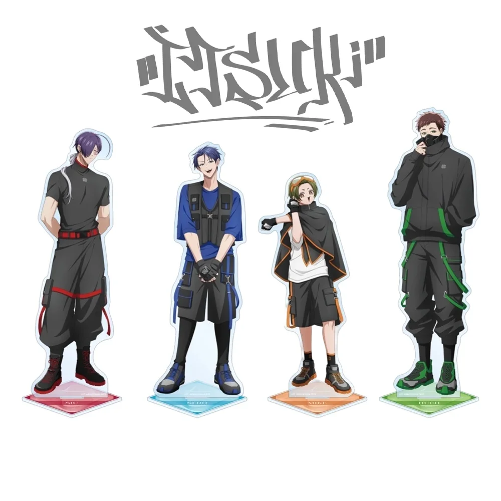 “Paradox Live”15cm Acrylic Stand Keychain Shiranami Siro Tactical Vest Outfit Desktop Ornament Christmas Birthday Gift Collectio