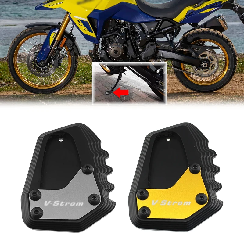 

Fit For Suzuki V-STROM 800RE 800DE 2023- Vstrom DL1050XT Motorcycle Kickstand Extender Foot Side Stand Extension Support Plate