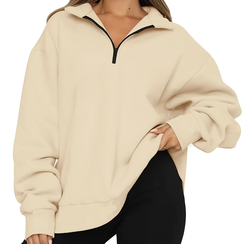 

2024 Europe the United States women autumn winter new casual top head long-sleeved sweatshirt sweater women