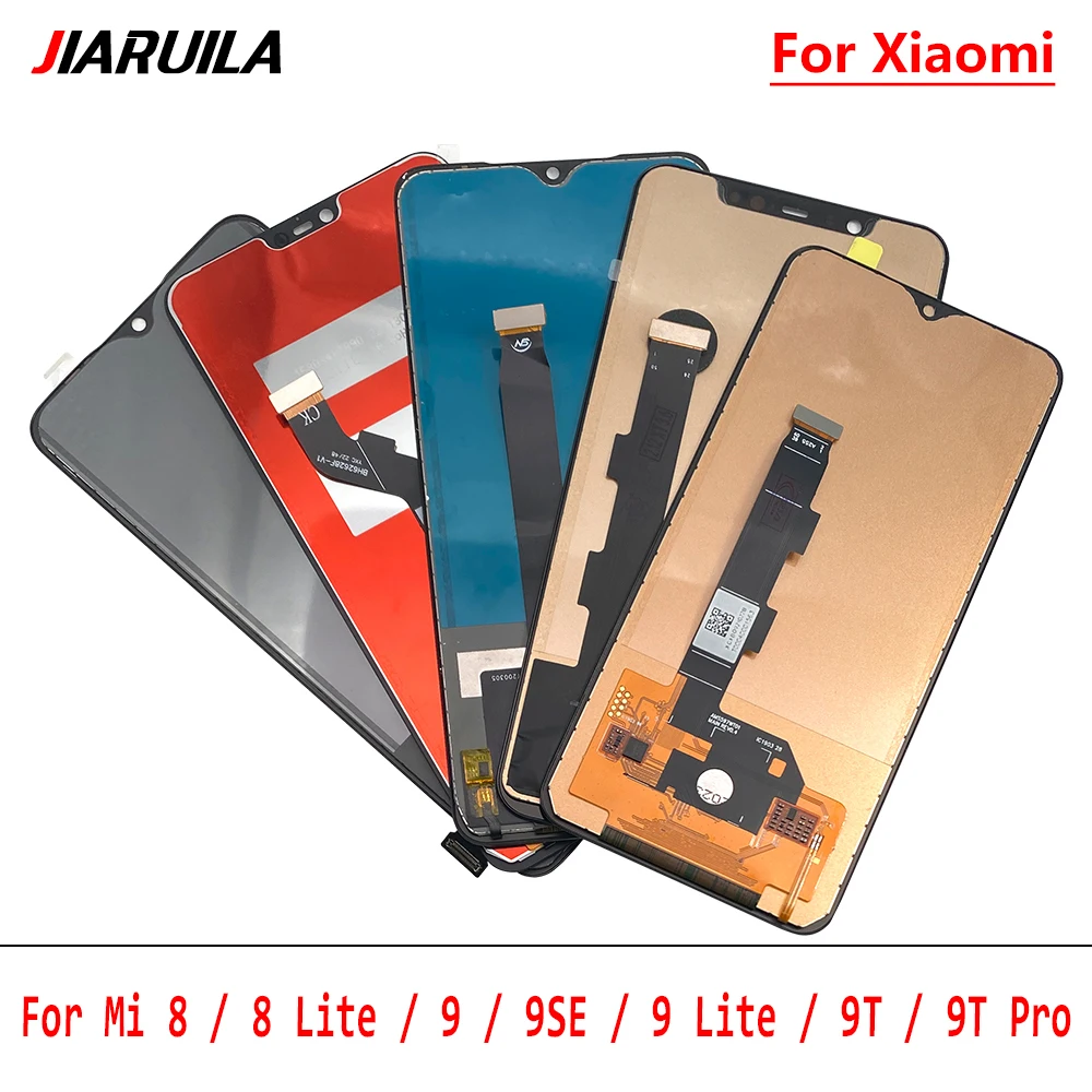 

Протестированный дисплей для Xiaomi Mi 8 8 Lite 9T Pro 9 9SE 9 se 9 Lite ЖК-дисплей с цифровым преобразователем сенсорного экрана в сборе, запасные части