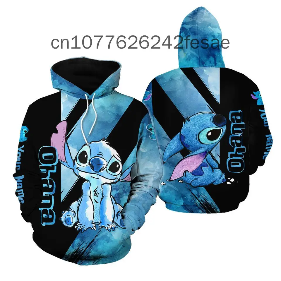 

Cute Stitch Hoodie Stitch Ohana Disney Hoodie Zip Hoodie Lilo and Stitch Disney Stylist Unisex Cartoon Graphic Outfits Men Woman