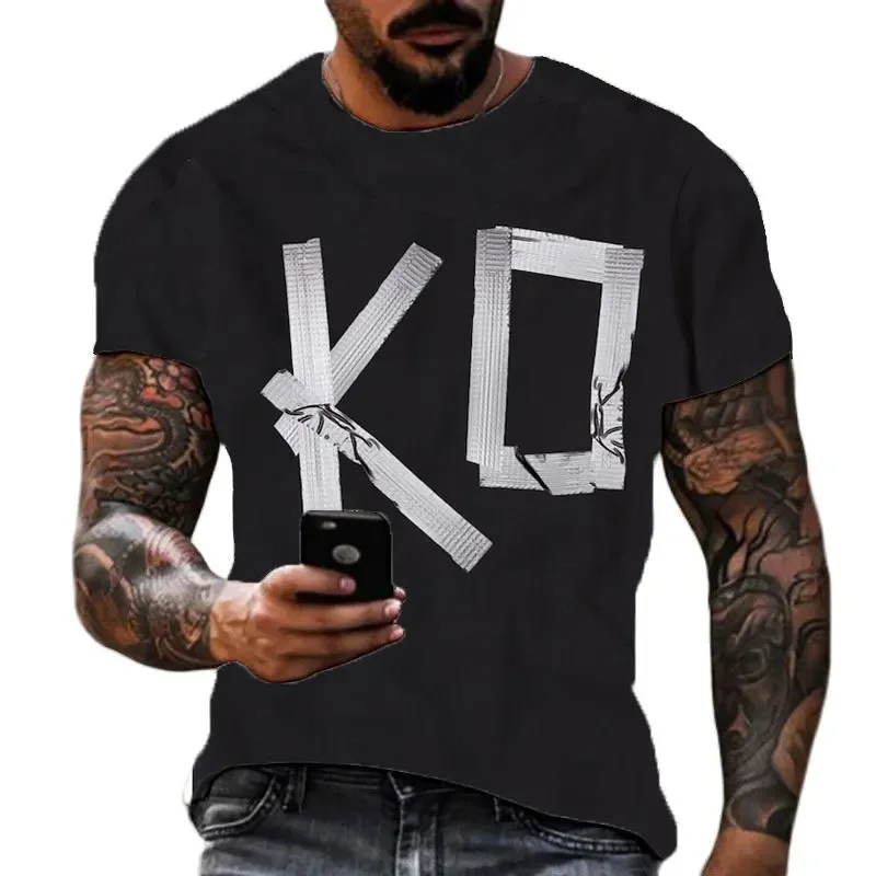 2024 Summer Men's 3D Printing Famous Wrestler Kevin Owens T-shirt Children's Street Round Neck Sports Large Top