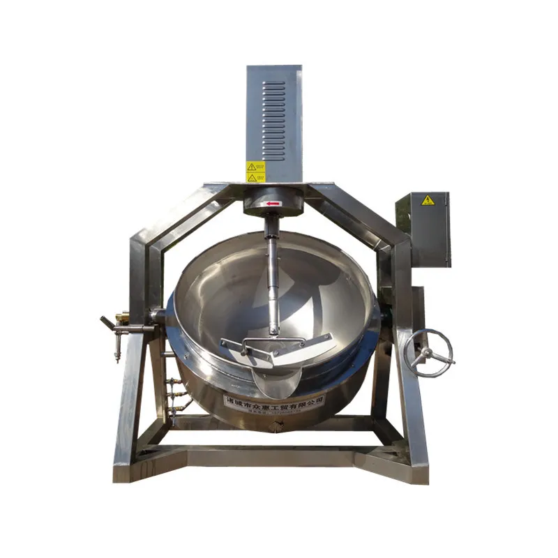 CX Commercial Sandwich Pot Gas Electric Heated Dumping Brine Pot Cold Cake Planetary Stirring Wok