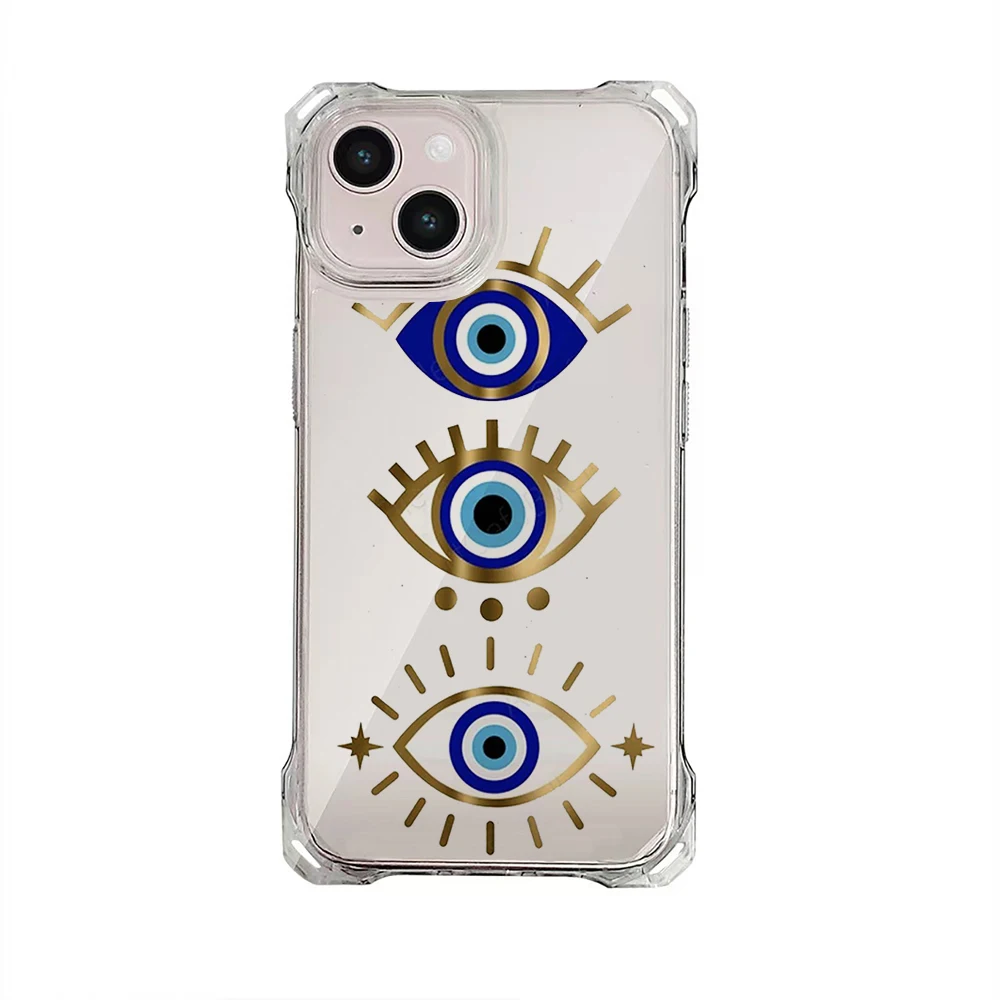 Beautiful Eye type Collection Suitable for iPhone 16 Case Portable Four Corner Drop Protection Equip with hanging rope ﻿ B#