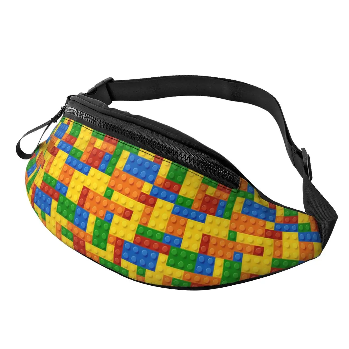 Crossbody heuptas bouwstenen bouwsteen heren dames heuptasje reizen hardlopen geld telefoonzakje - afbeelding 1