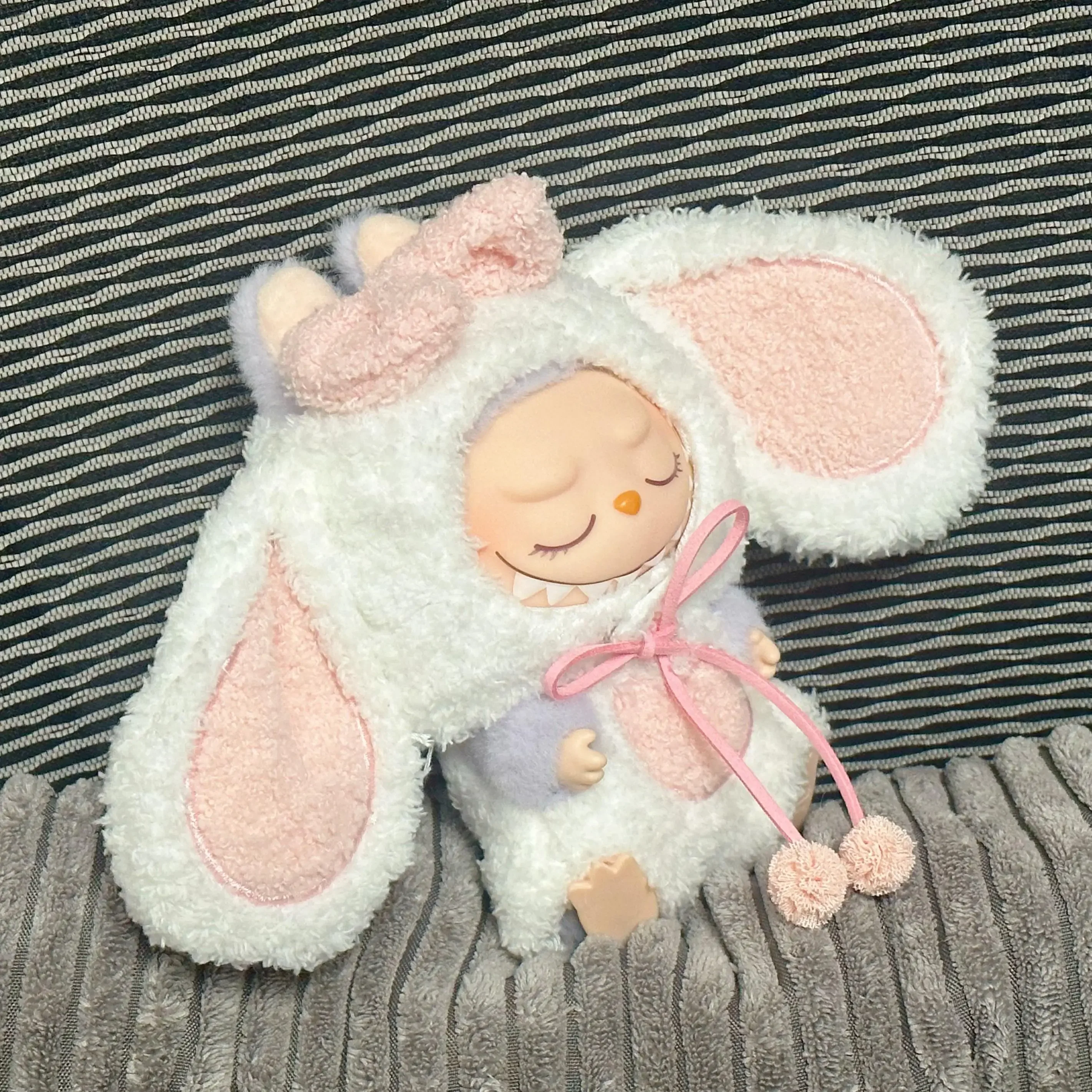 ミニぬいぐるみの動物の服衣装アクセサリー 17 センチメートルラブブ人形かわいいウサギパーカー DIY 服人形なし