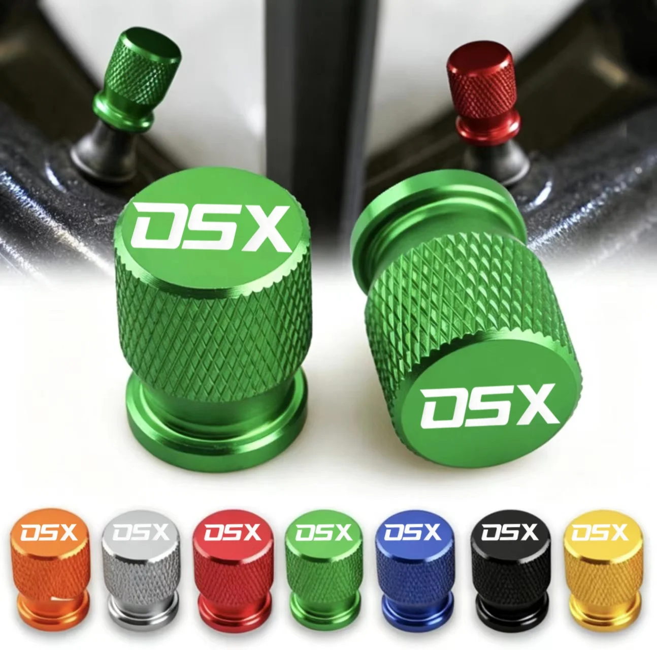 The latest motorcycle tire valve stem cap, valve cap, suitable for DSX series models.