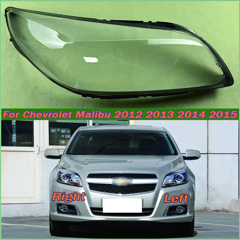 

For Chevrolet Malibu 2012 2013 2014 2015 Headlamp Cover Headlight Shell Transparent Lens Plexiglass Replace Original Lampshade