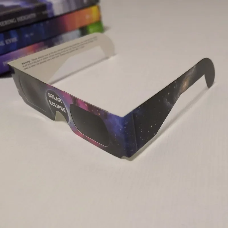 5PCS Premium Eclipse Eyeglasses AAS Approved Solar Glasses CE and ISO Certified HD Filter Film Crisp Image Goggles Paper Eyewear