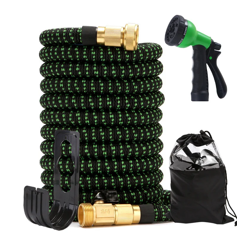 Portable Spinning Top Watering Tool Garden Hose Set Home Use Spray Gun Car Wash Cleaning Tool Extendable Water Gun