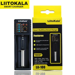 Liitokala Lii-100 1.2V 3.7V 3.2V 3.85V AA /AAA 18650 18350 26650 10440 14500 16340 25500 NiMH lithium battery smart charger