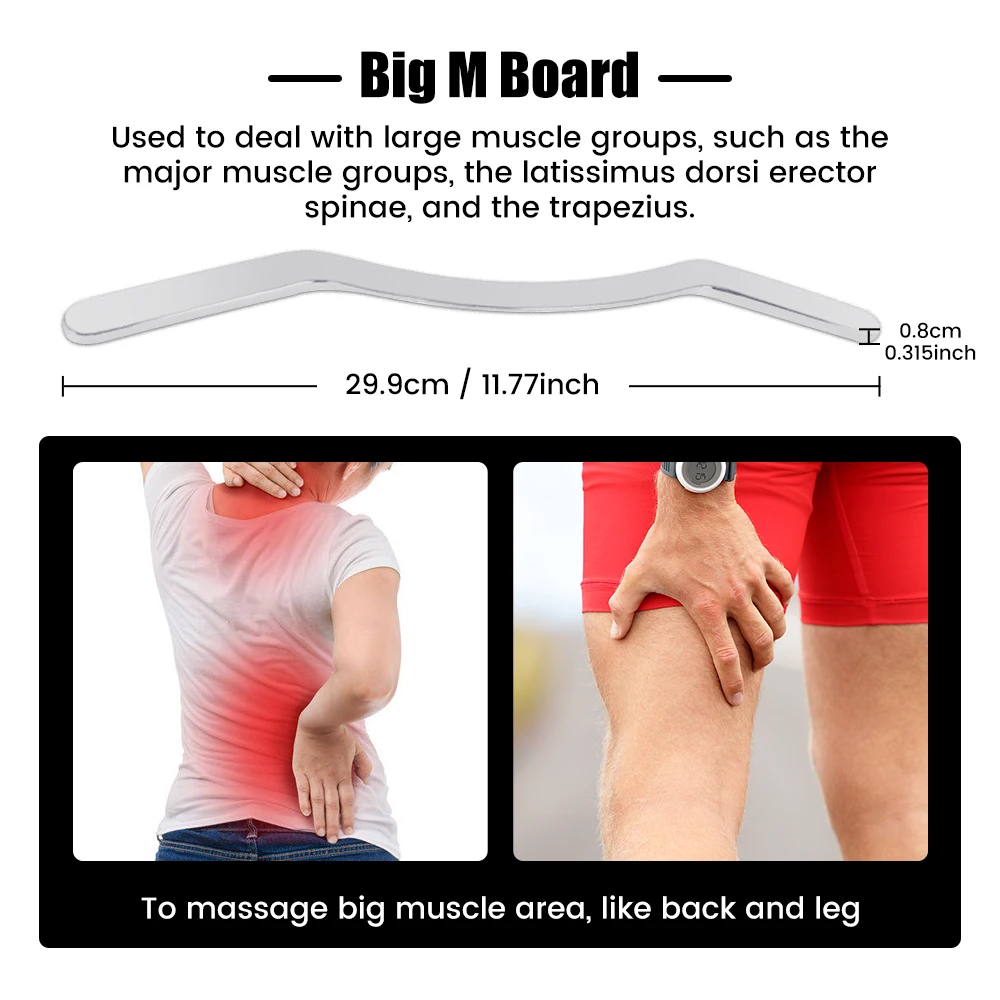 Gua Sha Scraping Massage Tool Tool For Large Muscles Soft Tissue Mobilization 304 Stainless Steel Fascia Scraper Large m Fascia