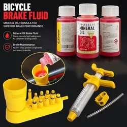 High Performance Bicycle Brake Mineral Oil - 60 Ml/2 Oz - for Shimano and Tektro Hydraulic Brake System Oil Fill Tool Kit