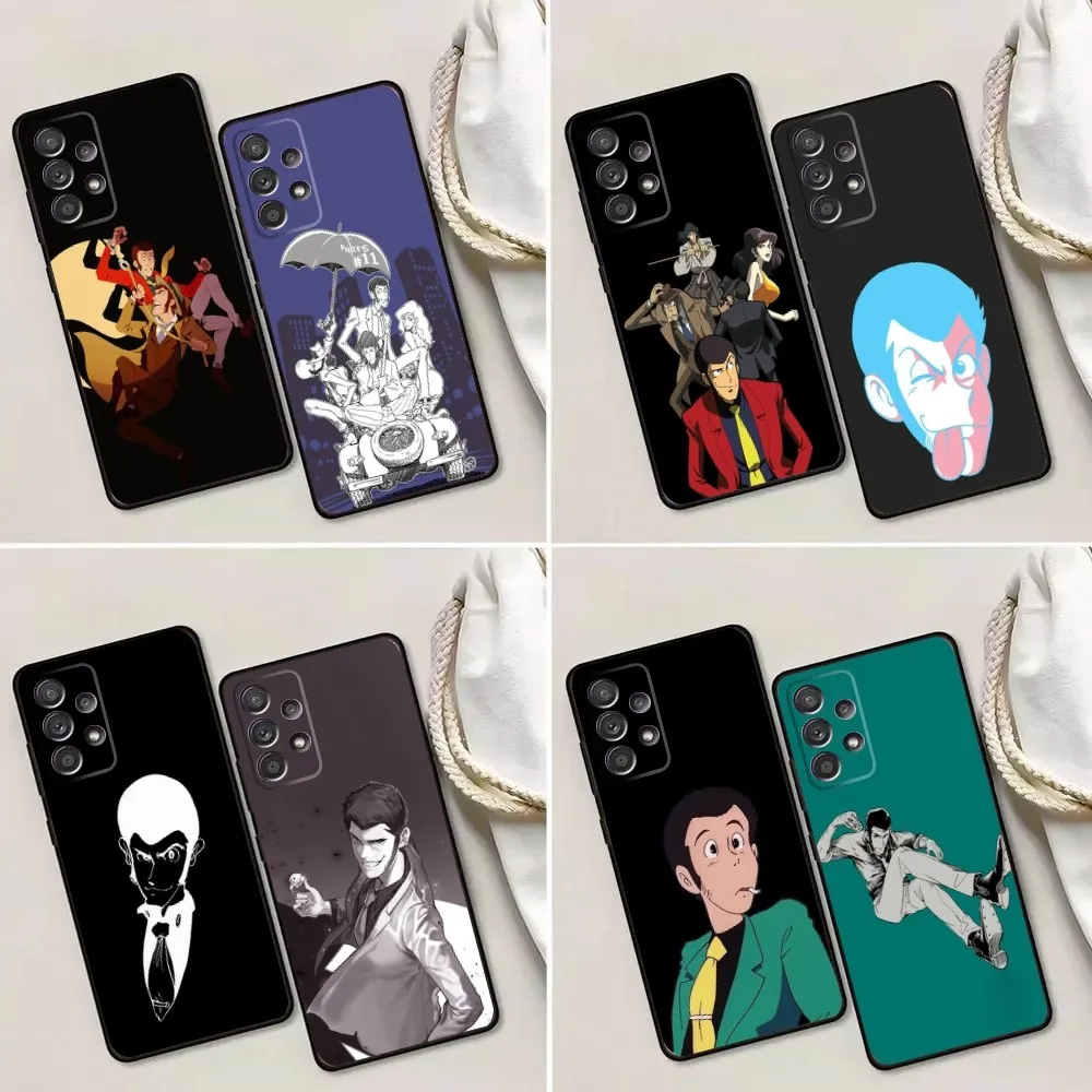 Comic L-Lupin the Third Phone Case For Samsung Galaxy A13,A21s,A22,A31,A32,A52,A53,A71,A80,A91 Soft Black Phone Cover