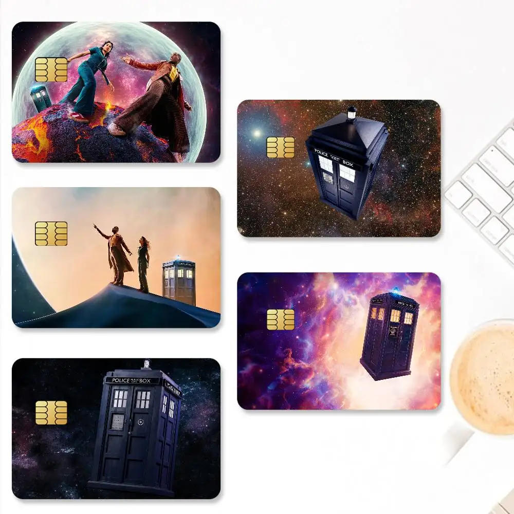برنامج تلفزيوني D-Doctor W-Who-S ملصقات بطاقات الائتمان الجلد لخصم البنك حماية الزخرفية 4 قطعة ملصق مائي مضاد للخدش مقاوم للماء #1