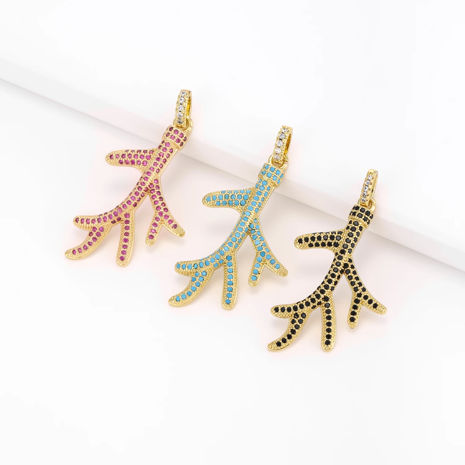 Fashion Fully Crystal Branches Pendant For Women Girl Crystal Handmade DIY Jewerly Christian Jewelry Making Accessories Gifts