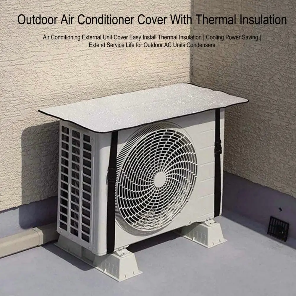 Ac External Unit Protective Cover Weatherproof Air Conditioner Cover Universal Waterproof Air for Outdoor for External
