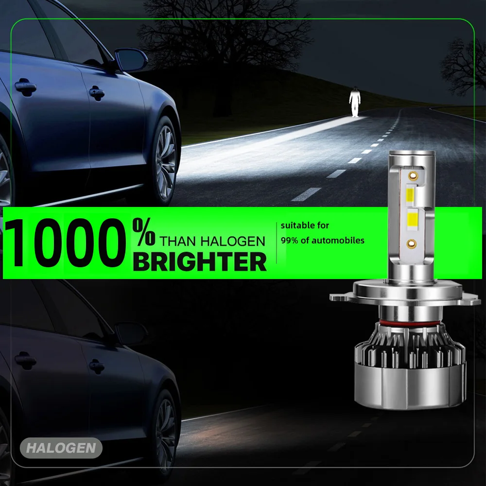 Zdatt أضواء السيارات 1000 واط H7 H11 Led Canbus المصابيح الأمامية 200000LM H4 H1 Led مصباح H8 H9 H11 HB3 9005 HB4 9006 h7led 6000K 12V 24V #6