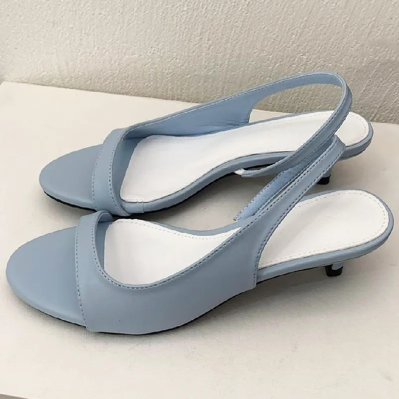 

Elegant Satin Low Heel Sandals for Women Summer Sexy Open Toe Back Strap Dress Shoe Fashion Party Designer Brand Shoes Sandalias