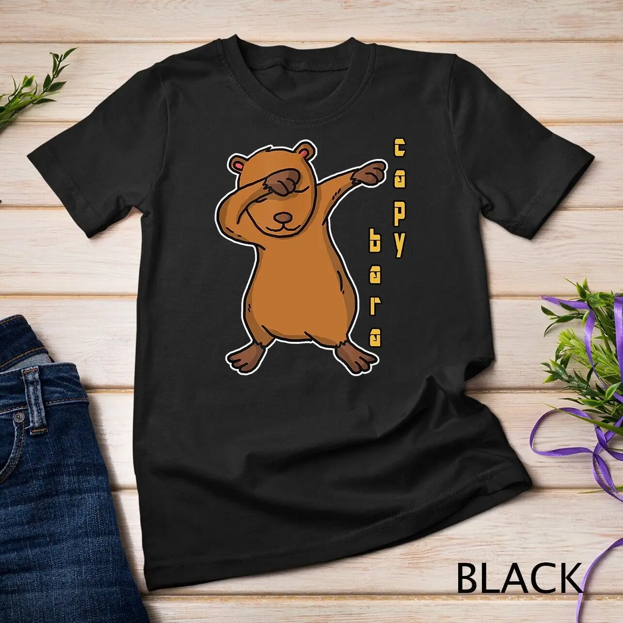 Funny Dabbing Capybara Dab Dance Cool Capybaras Lover Gift Unisex T-shirt