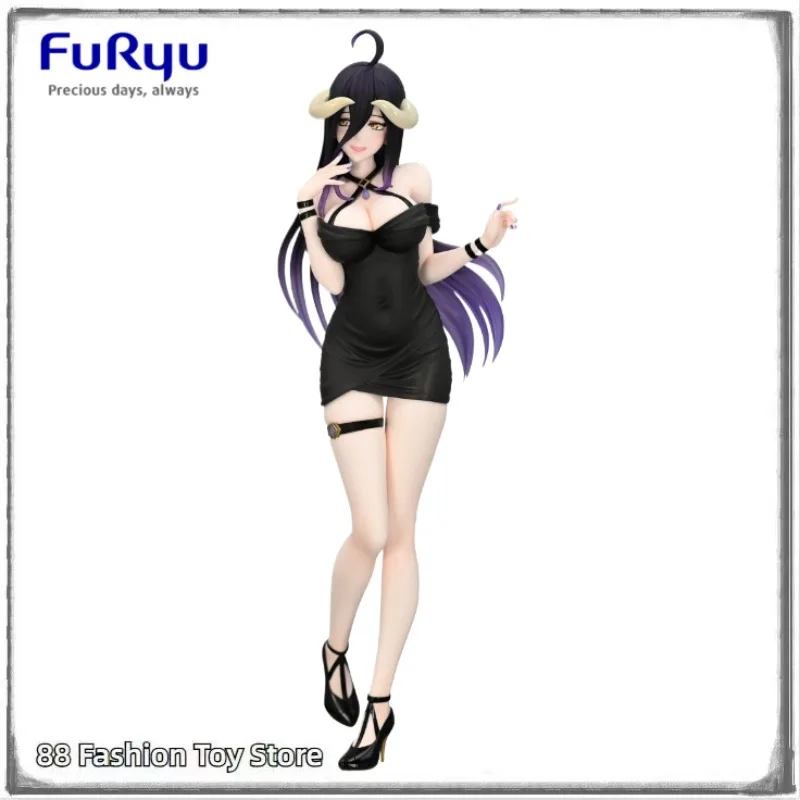 

In Stock Original FuRyu Trio-Try-iT OVER LORD Albedo Short Skirt Dress Anime Figure Toy Gift Ornament