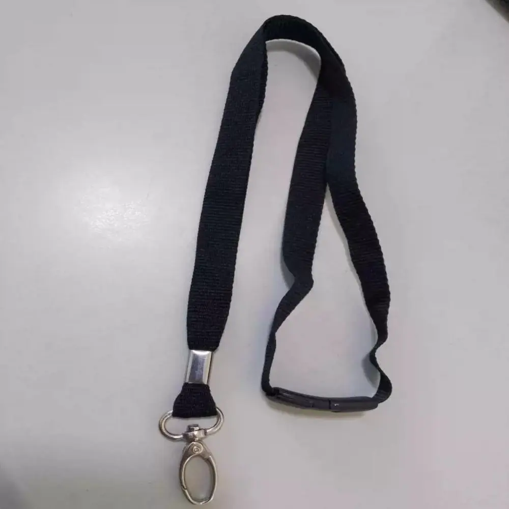 Metal Clip Lanyard Neck Strap Safety Break ID Pass Card Badge Plain Lanyard Solid Color Length 90 Cm Lobster ID Card Pass Holder