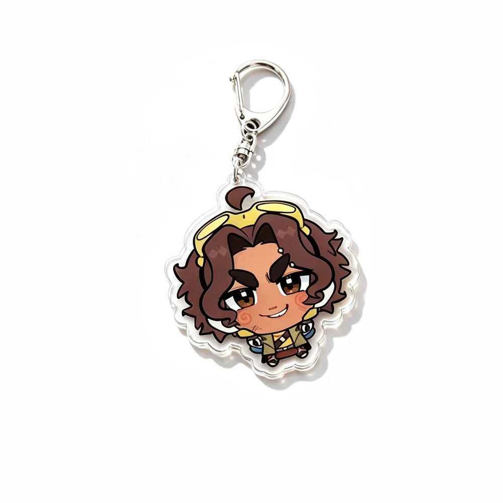 for Overwatch Game Peripheral Cassidy McCree Zenyatta Hanzo D Va Acrylic Keychain Cartoon Cute Decoration Pendant Festival Gift view 5