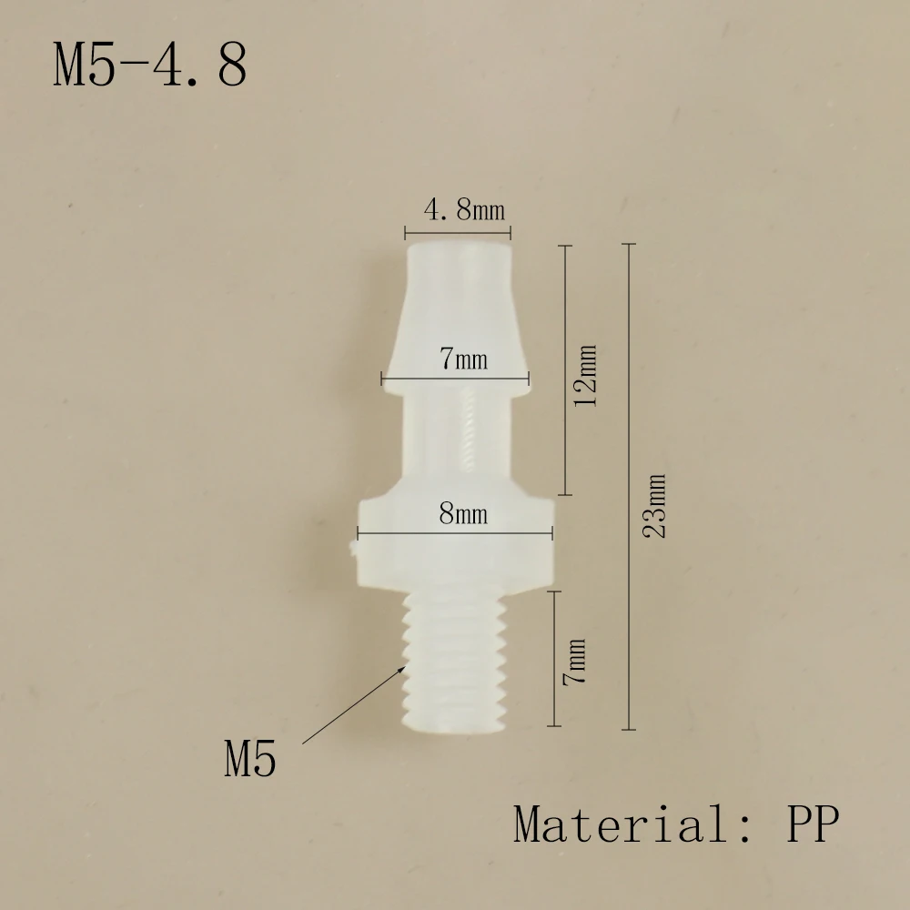 Schlauch Joint Adapter PP Kunststoff Luft Ventil Rohr Abgabe Kleber Subpackaging Fitting Anschluss – Detail 11