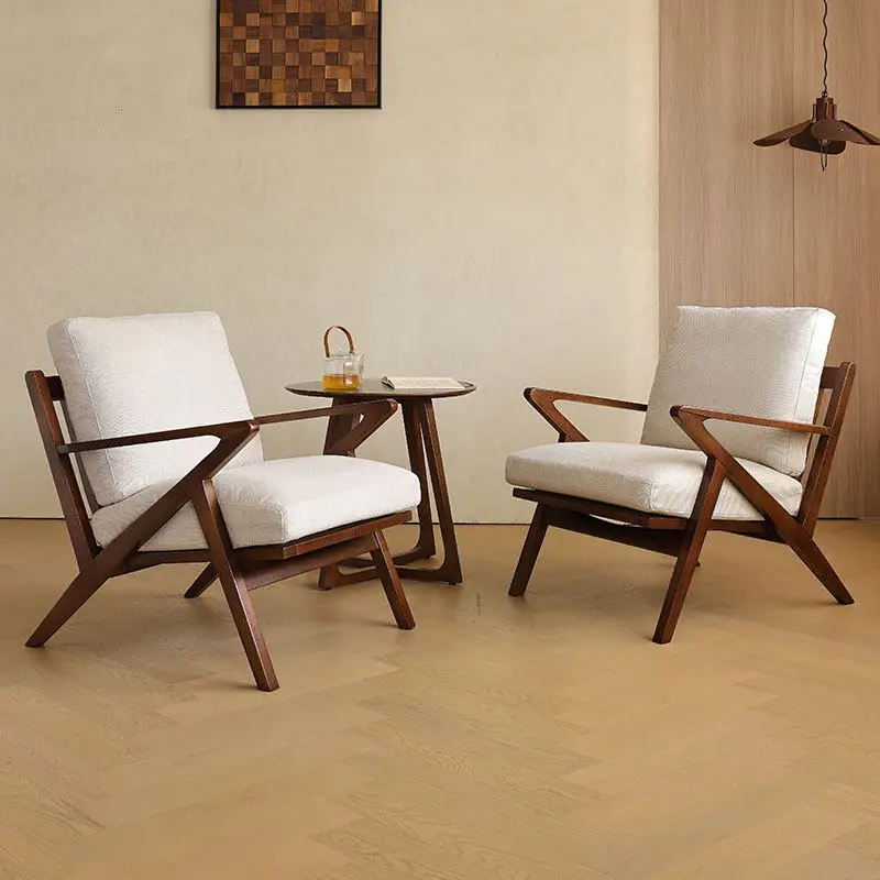

Comfy Nordic Living Room Chairs Wooden Designer Bedrooms Arm Living Room Chairs Lounge Relaxing Sillones Modernos Furniture