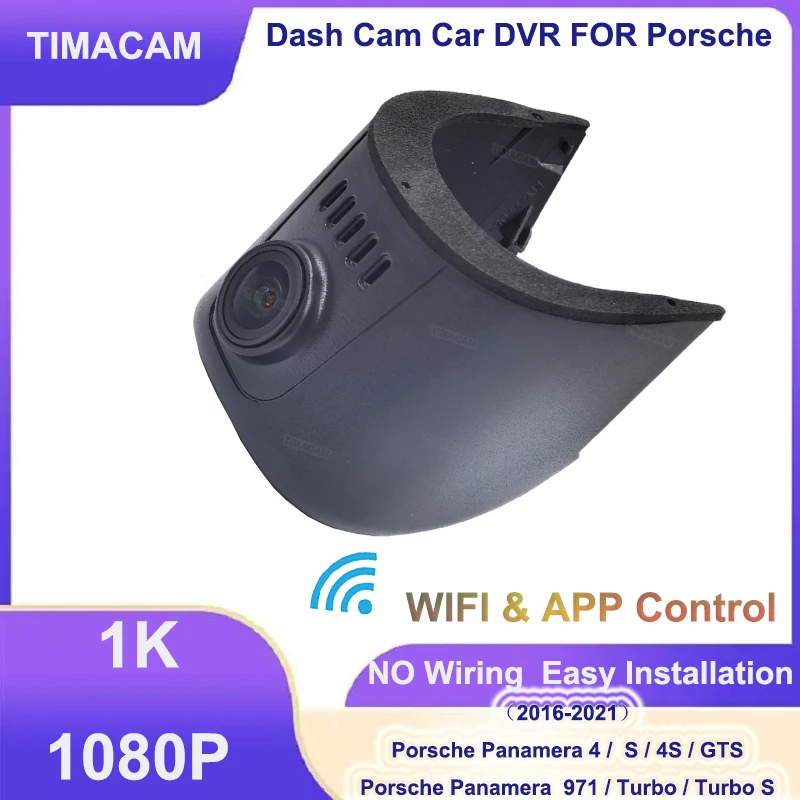 TIMACAM 1080P Wifi Dash Cam Car Dvr for Porsche Panamera  971 S 4S GTS Turbo S for Porsche Panamera Turbo for Porsche Panamera 4
