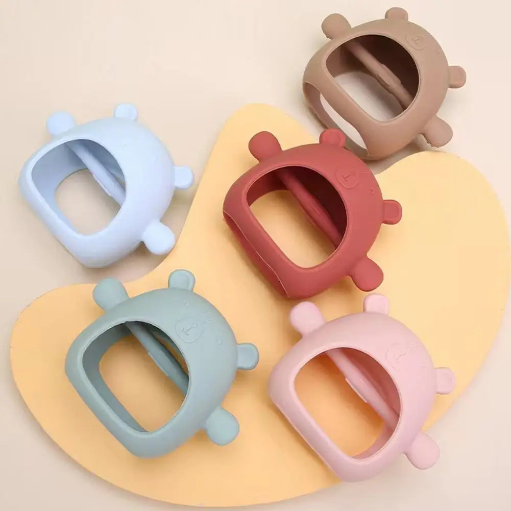 Teether Toys For Baby Bracelet BPA Free Cute Cartoon Animal Silicone Teething Glove For Baby Accessories Toys